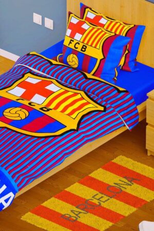 FC Barcelona Official Single Bed Set – Classic Crest Edition 🔵🔴