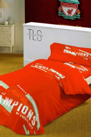 Liverpool FC "Champions of Europe" Single Bed Set – Official LFC Bedding ❤️🏆