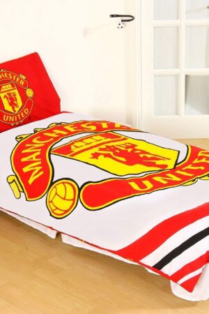 Manchester United Classic Single Bed Set – Bold Red & White Edition