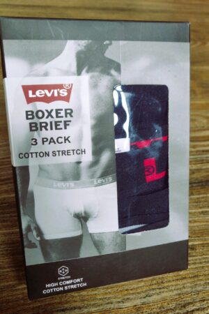 Levi’s Men’s Boxer Briefs – 3-Pack High Comfort Cotton Stretch