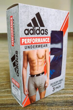 Adidas Performance Men’s Boxer Briefs – 3-Pack Quick-Dry Underwear