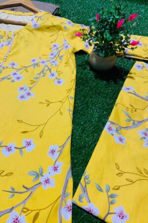 Sunny Yellow Floral Khaddar Suit – Premium Winter Collection 🌼