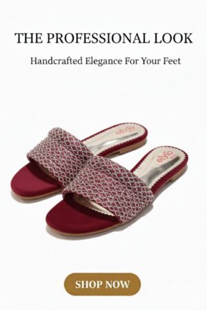 Handcrafted Maroon Slip-Ons – Elegant Everyday Comfort 💫