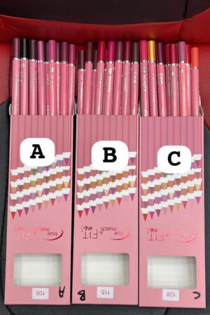 Set of Matte Nude Colors Lip Liners - Thick Pigmented Lip Pencils Lipstick