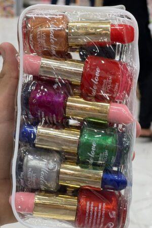 Pack of 6 Nail Polish Permanent - Multi-colors